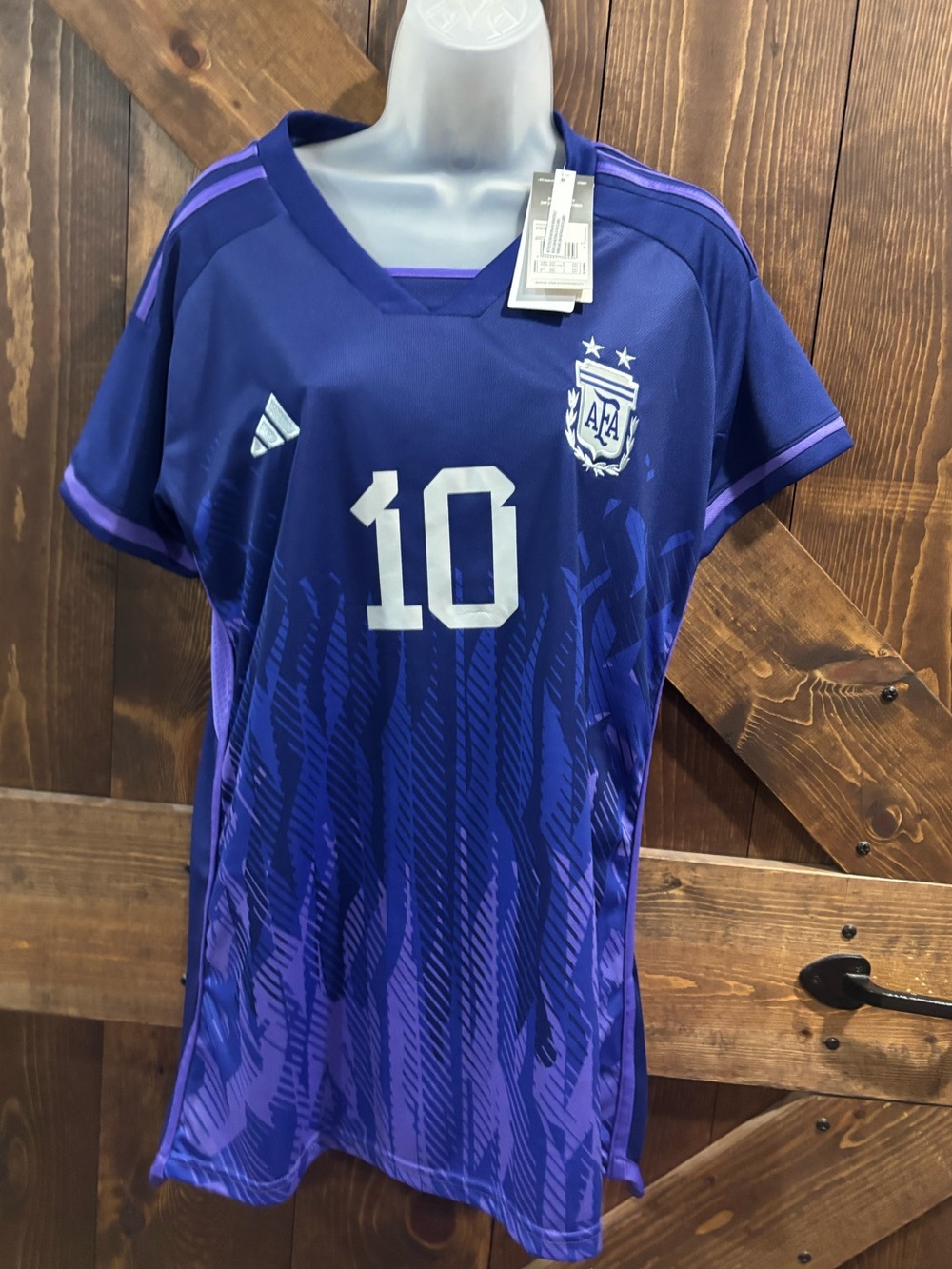 Adidas Argentina Away Messi #10 Soccer Jersey